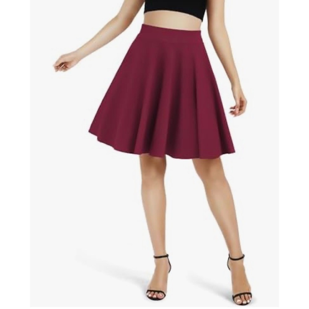 Urban CoCo‎ Womens Basic Versatile Stretchy Flared Casual Mini Skater Skirt XL